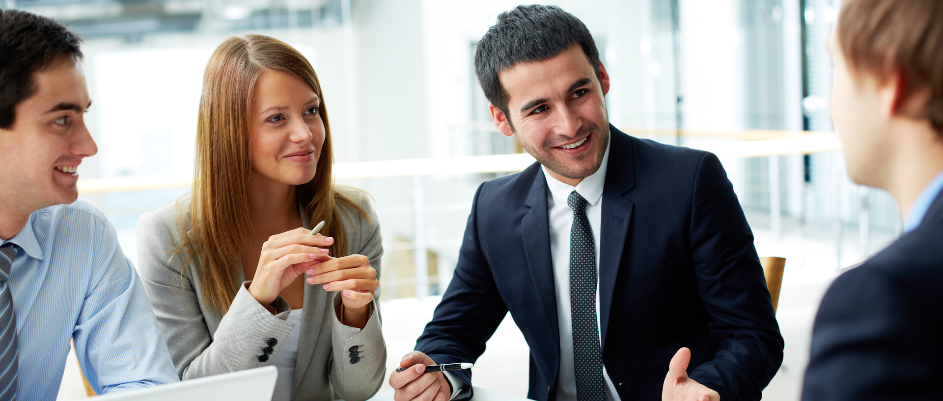 Delegates in a boardroom